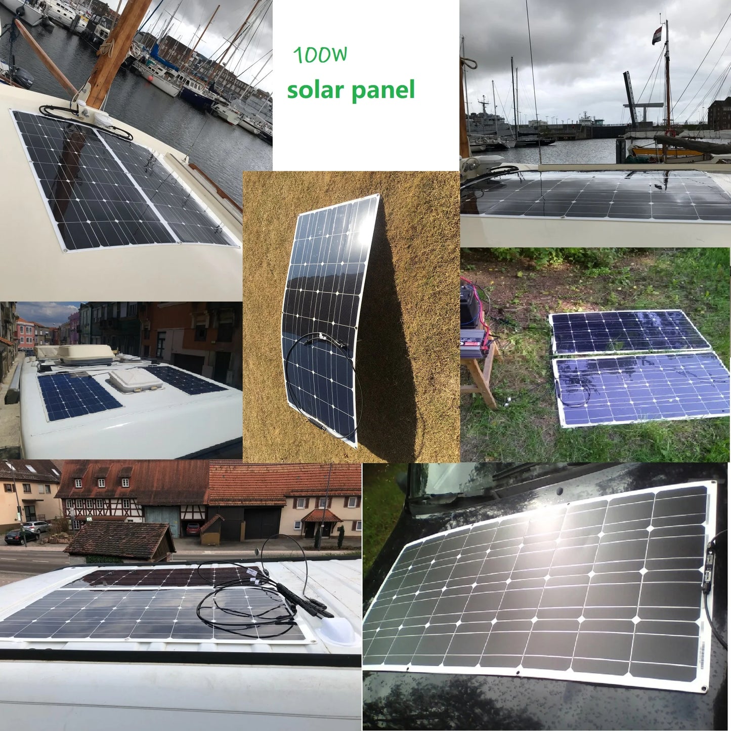 100w 200w 12v portable Solar Panel