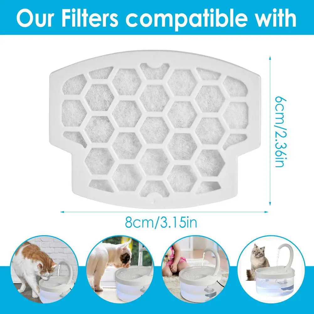 1 / 5 Pcs Cats Fountain Water Dispenser Filter