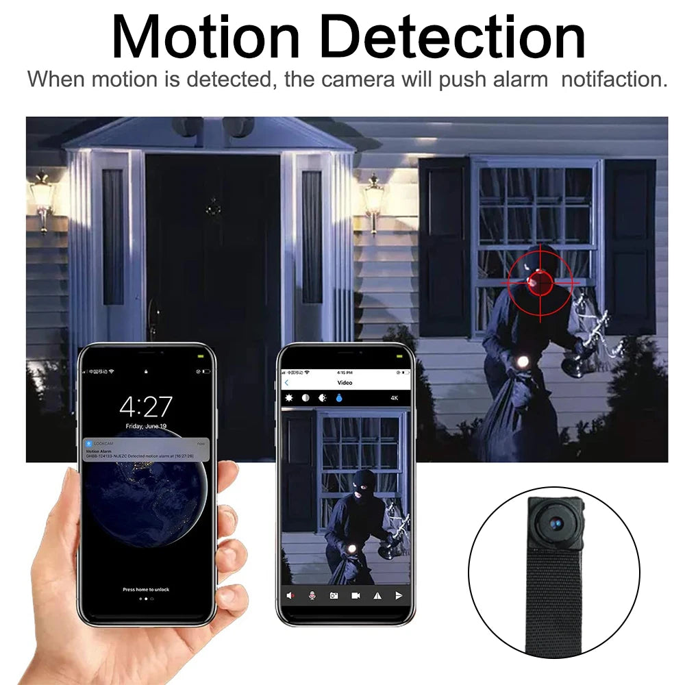 Mini 1080P DIY Portable WiFi IP Body Camera