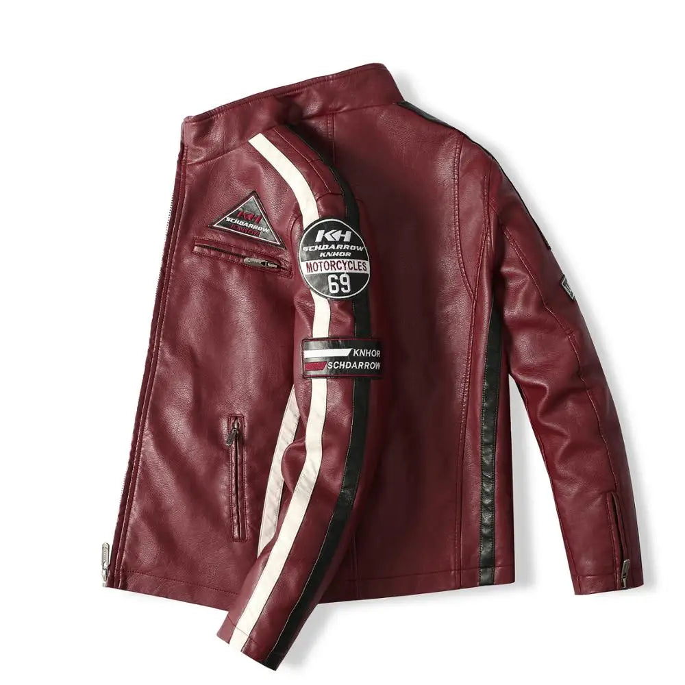Men's Embroidered Aviator Jacket