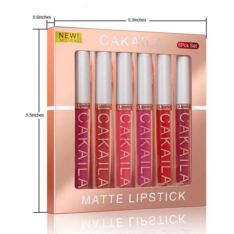 6PCS/SET Liquid Lipsticky