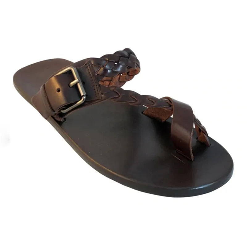 Men Flat Roman Sandals