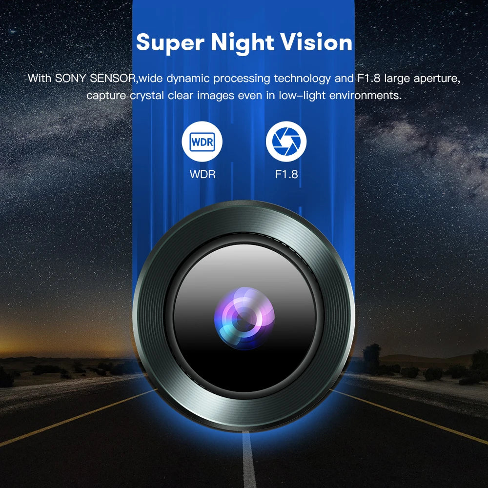 Car DVR M550-3CH 4K Dash Cam
