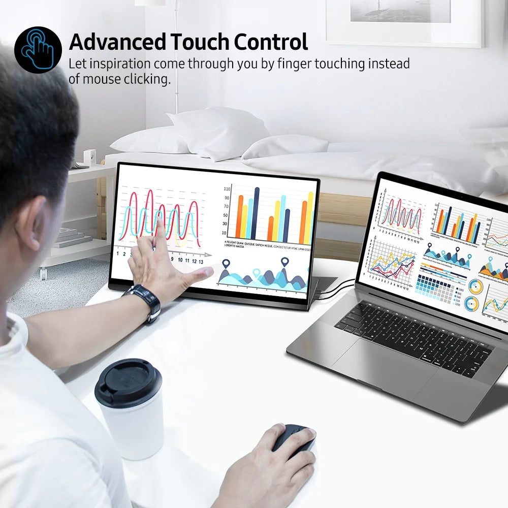 Touchscreen Gravity Sensor 4K Portable Monitor