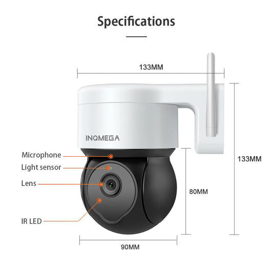 5MP Tuya Outdoor PTZ Camera