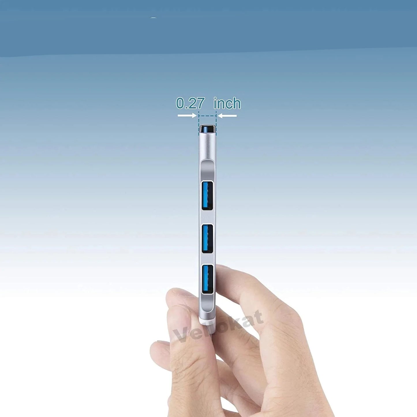 Compact 4-Port USB Hub