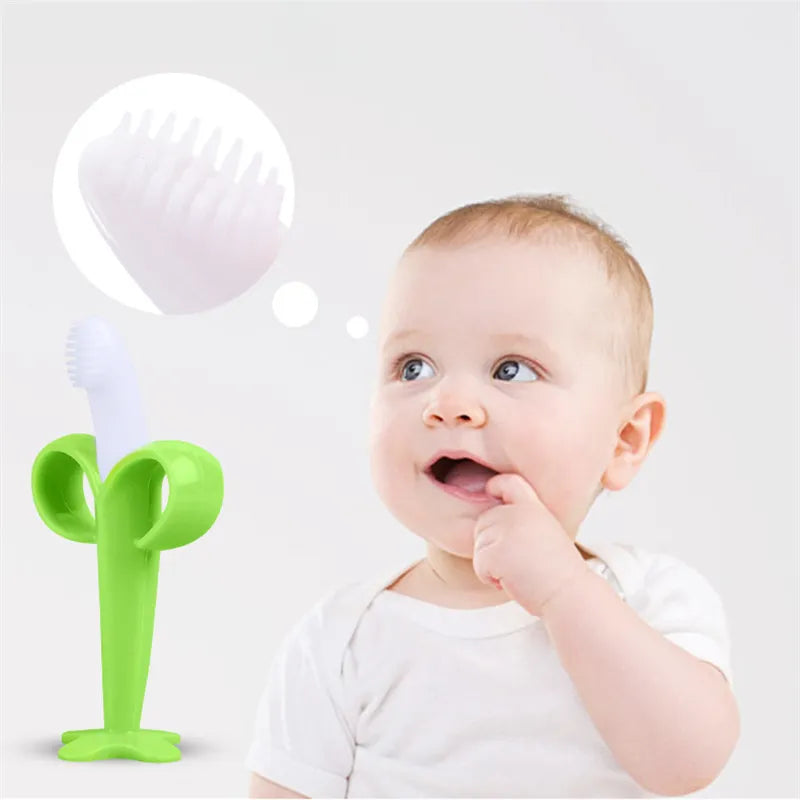 Baby BPA Free Banana Shape Toothbrush