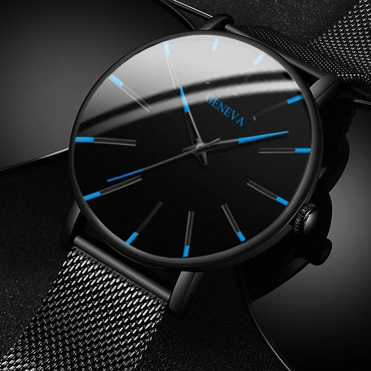 Men Minimalist Ultra Thin Watches