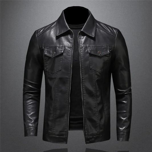 Men's Motorcycle Leather Jacket