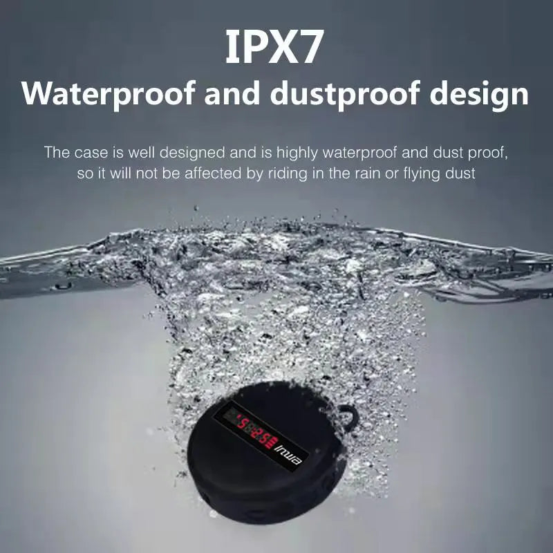 Smart LED digital display wireless cycling Bluetooth speaker