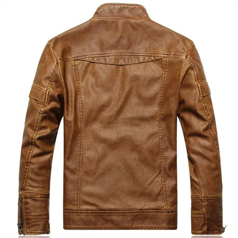 Men's Classic PU Leather Jacket