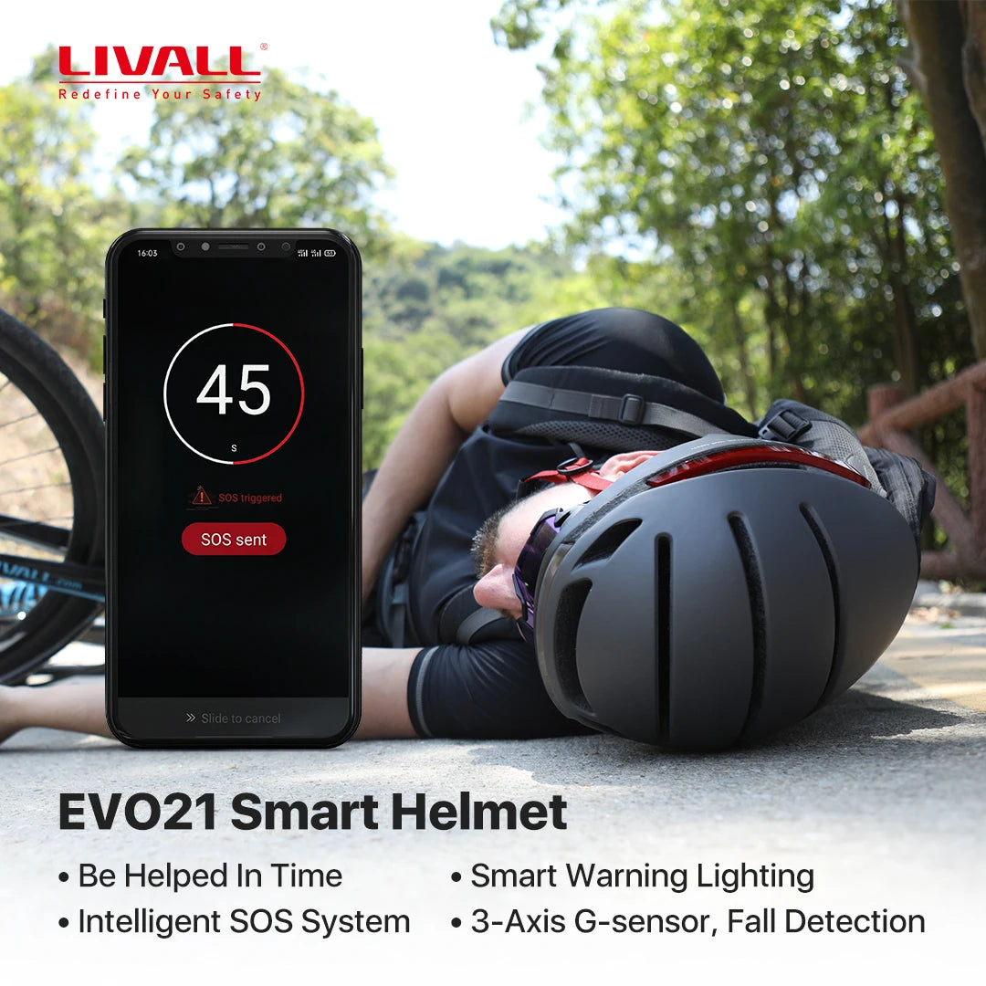 Smart MTB Bike Light Helmet