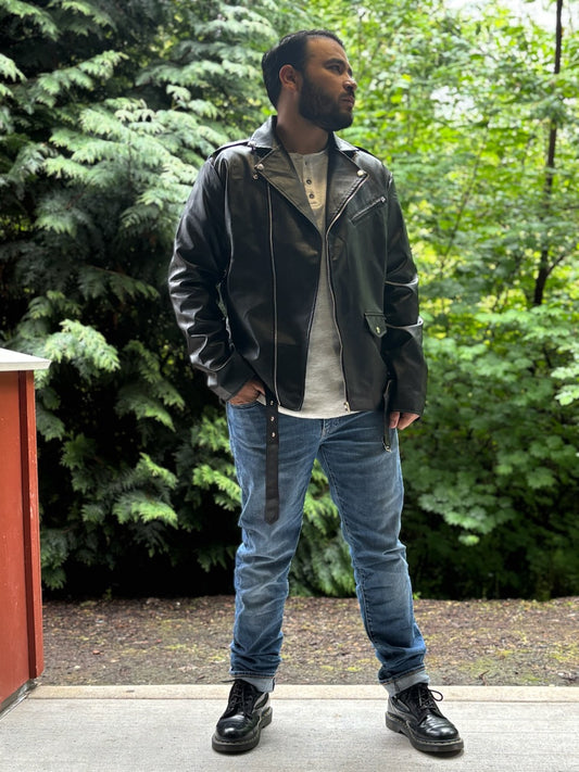 Men Pu Leather Stylish Jacket