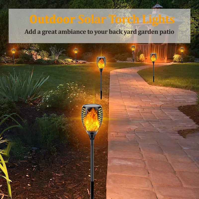 96 LED Outdoor Solar Torch Lights