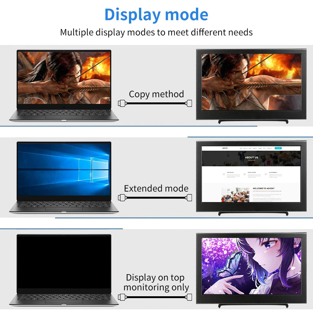 10.1″ 1920X1200P Portable monitor IPS HD LCD Computer