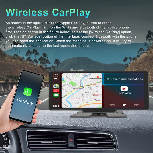 10.26" Wireless CarPlay GPS Navigator