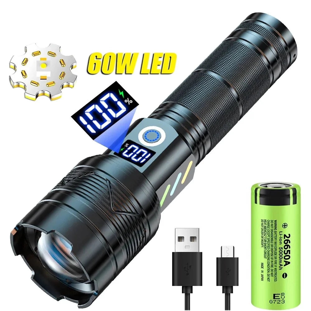 High Power Long Range LEP Flashlight