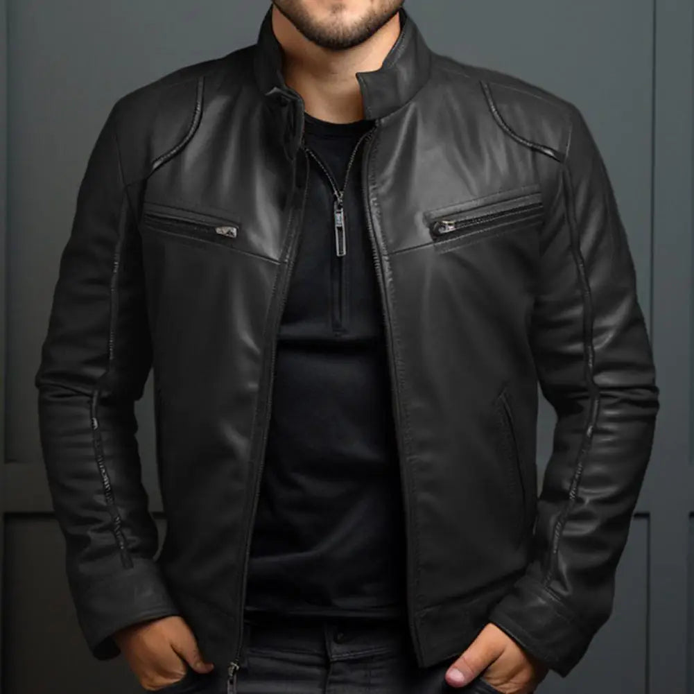 Men's Faux Leather Jacket