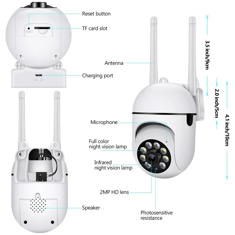 5MP 5G WiFi Surveillance Cameras