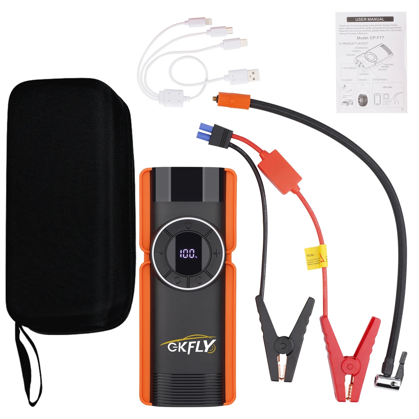 Jump Starter 4 in 1 Air Compressor