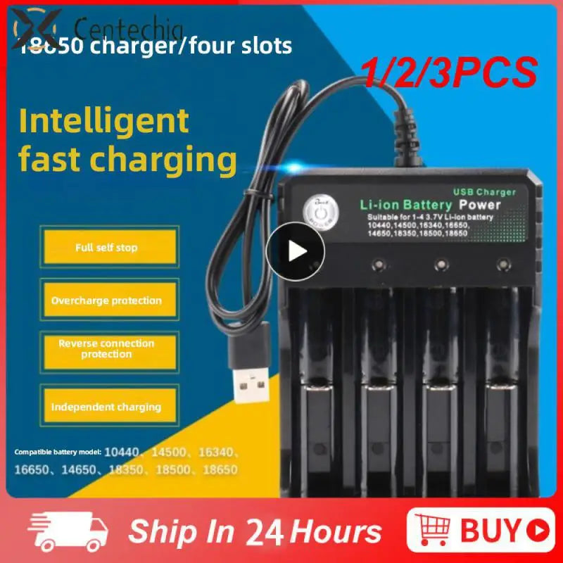 1/2/3PCS New 18650 battery 3.7V 9900mAh rechargeable