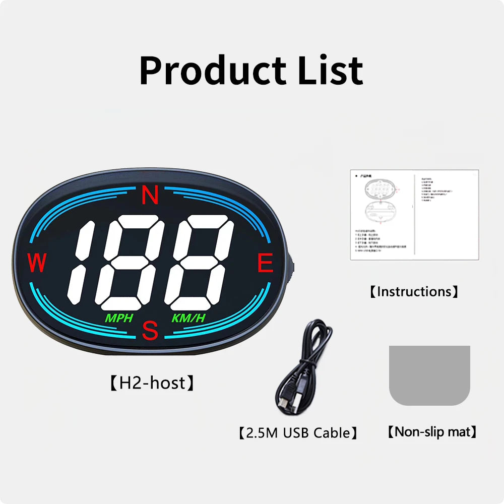 H2 GPS Car digital speedometer