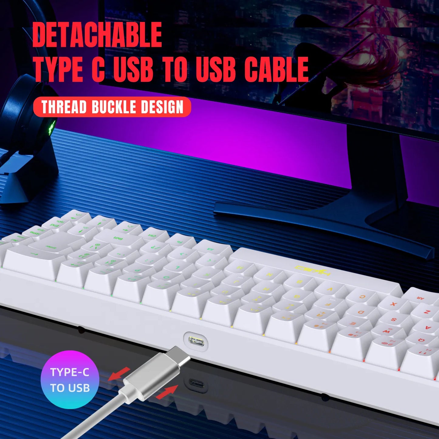 Portable 20 RGB Backlight Keyboard