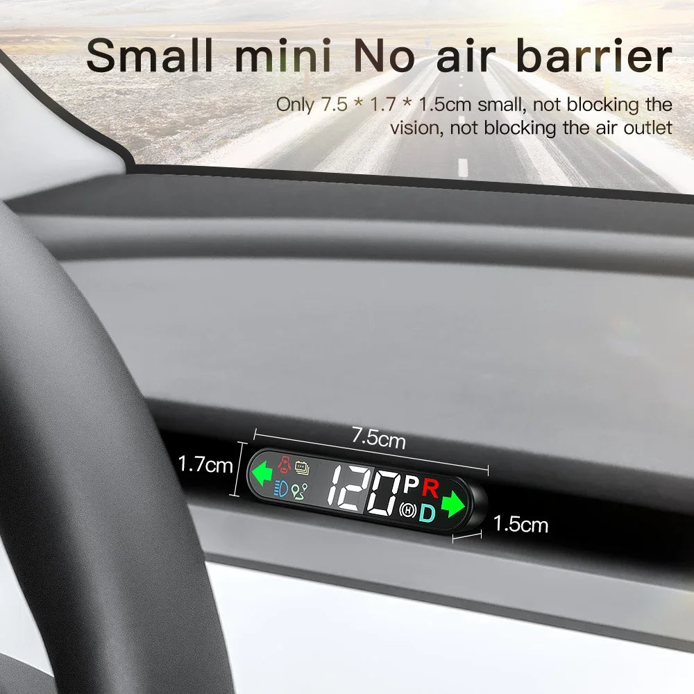 YZ HUD Head-up Display Tesla Speedometer