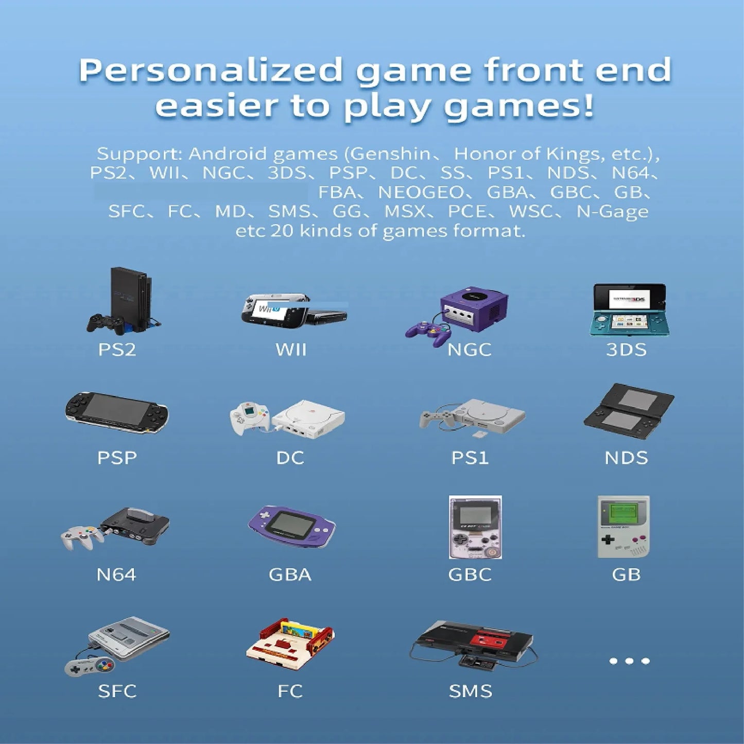 portable retro handheld video game console