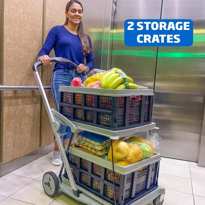 Folding Utility Shopping Cart
