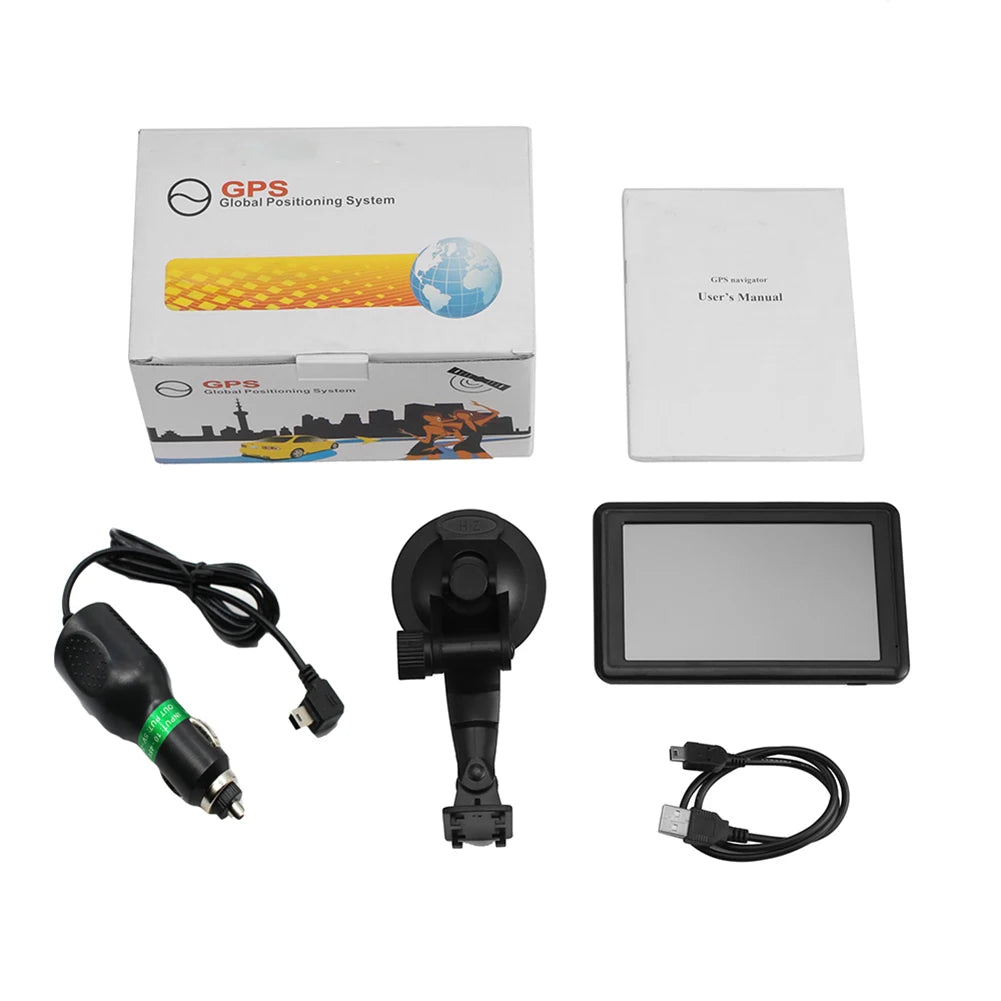 Car 5Inch HD Touch Screen GPS Navigator