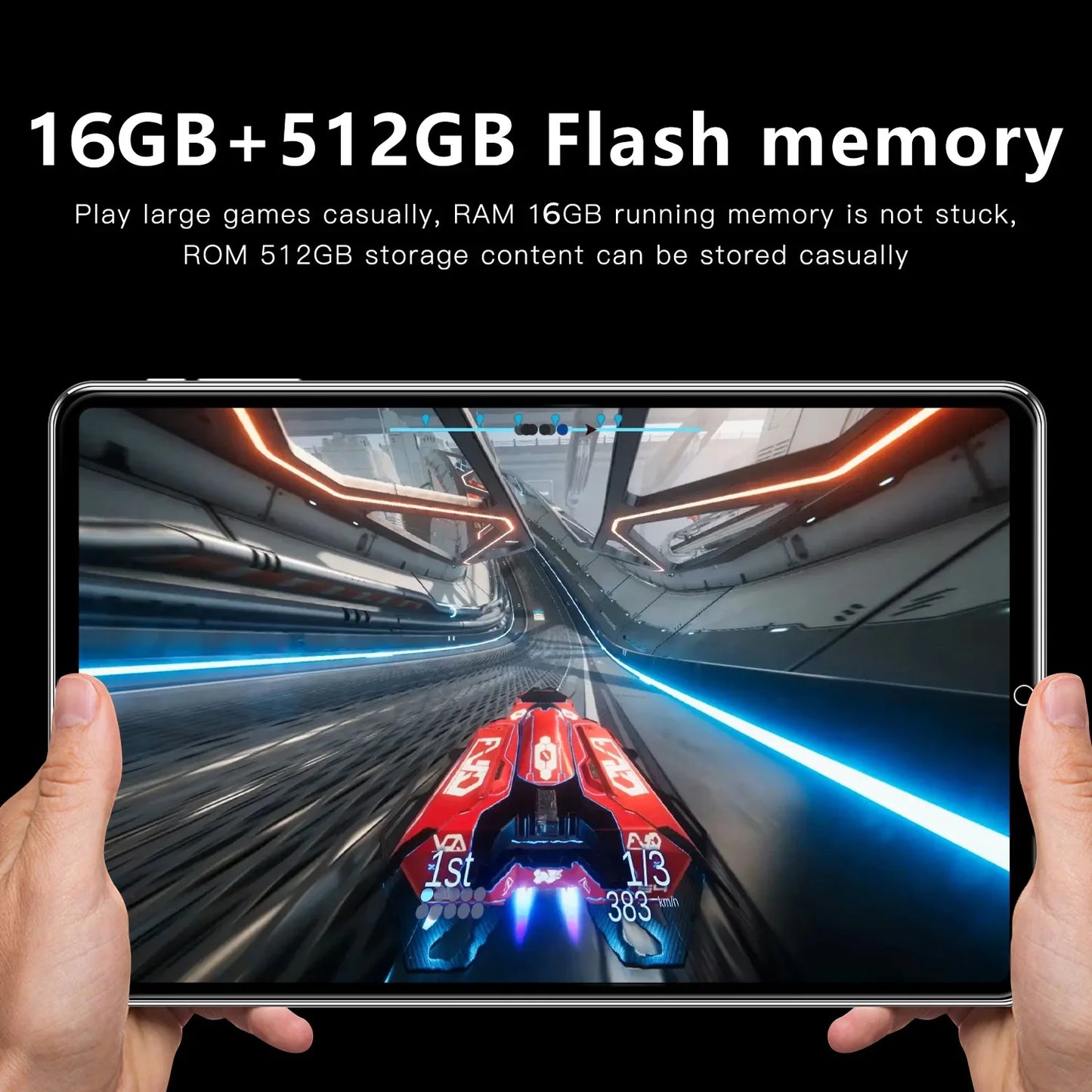 10.1 Inch HD 16G+512GB Tablets PC
