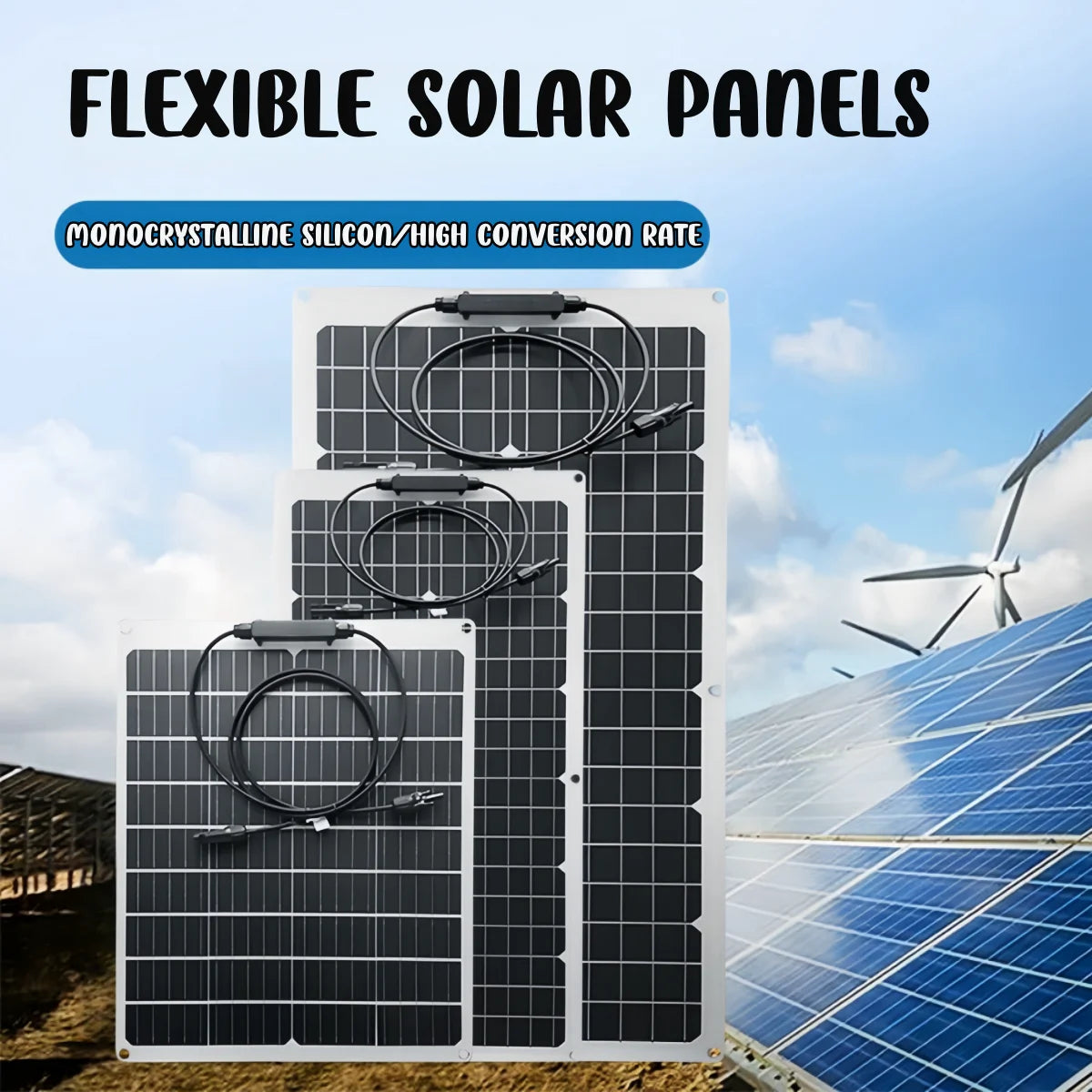 Flexible Photovoltaic Panel Cell For Camper