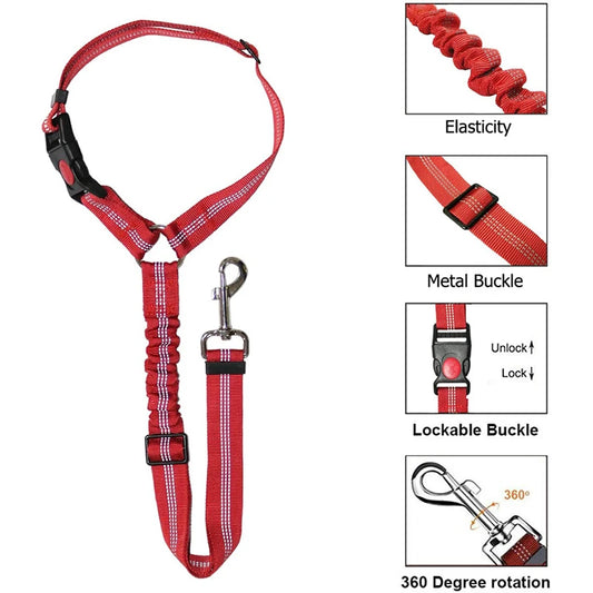 Two-in-one Dog Car Safety Belt