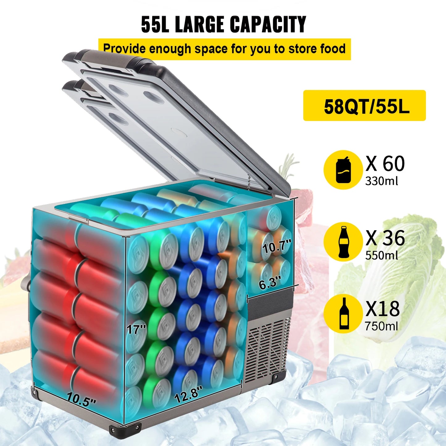 Portable Car Refrigerator Mini Fridge