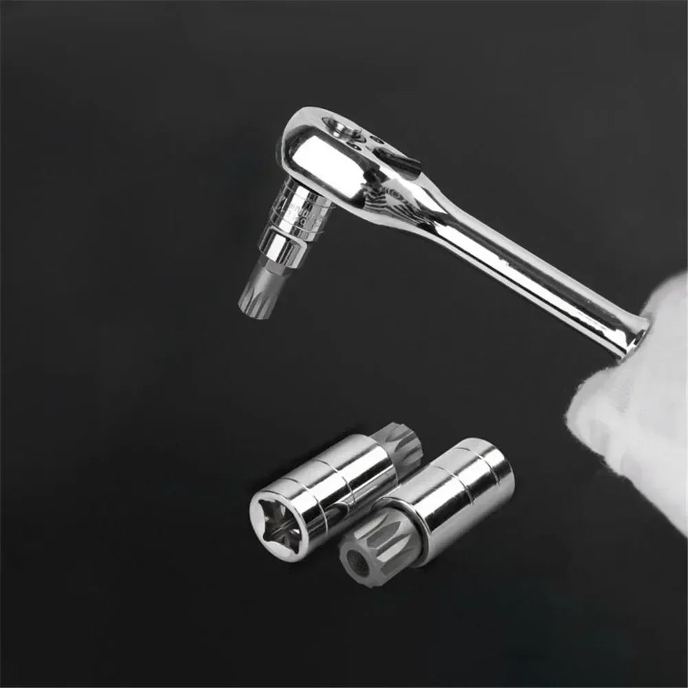 10 Pcs XZN 12 Point Triple Square Spline Bit Socket Set