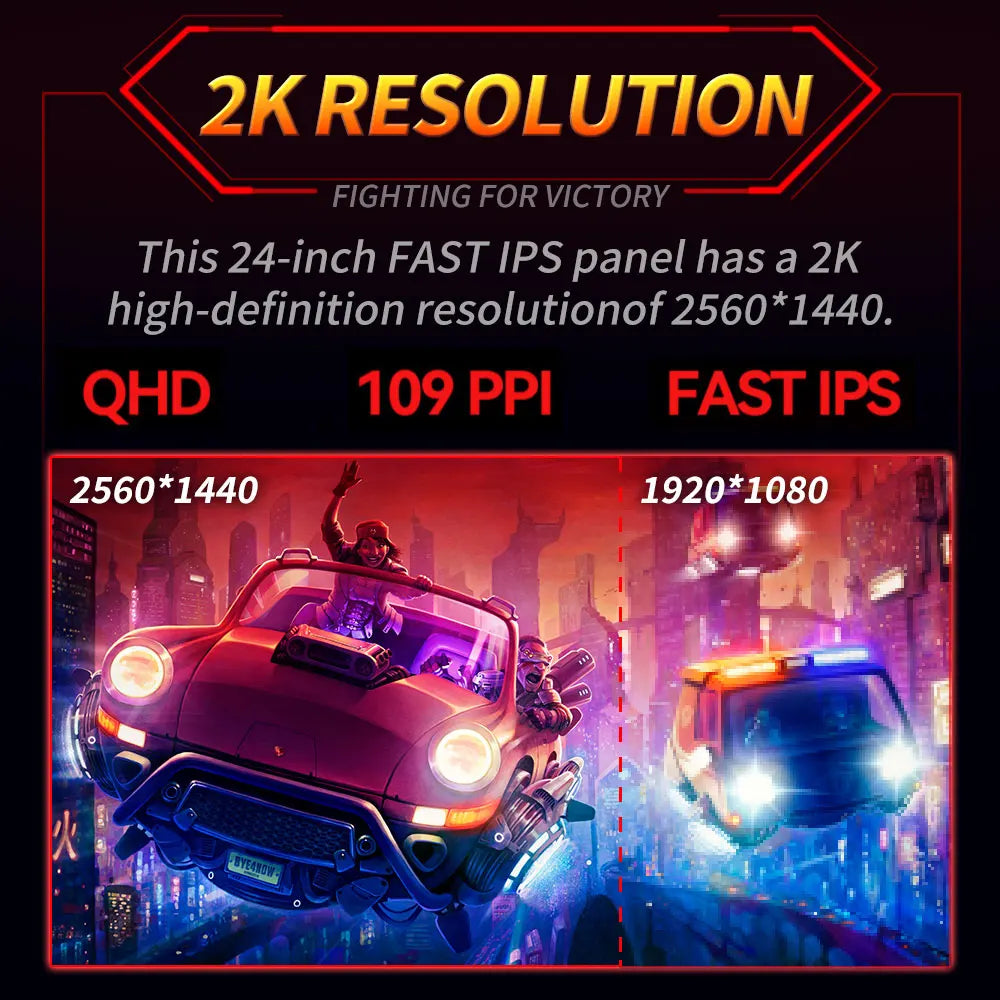 2K 165Hz LCD Display 24 Inch Monitor