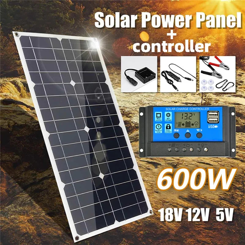 600W Solar Panel 18V Solar Kit