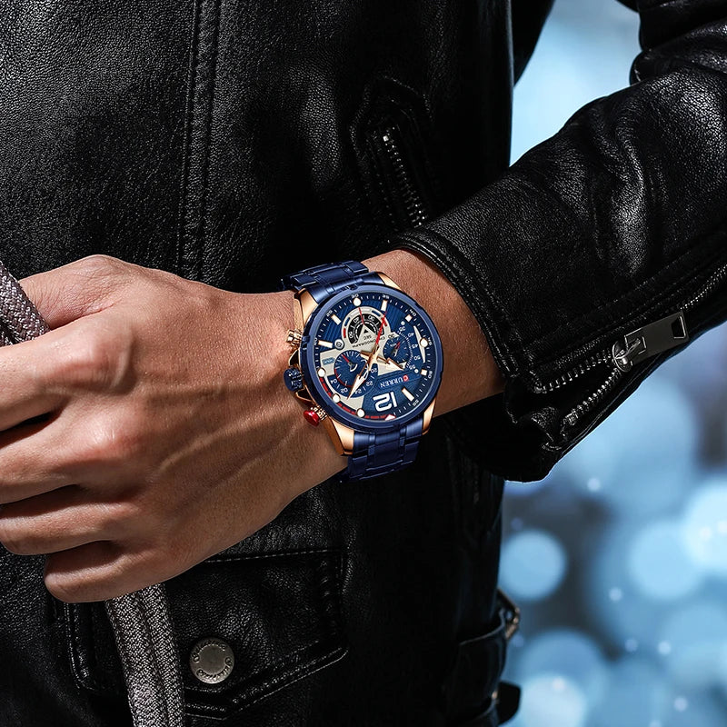 Men's Luxury Stainless Steel Quartz Watch