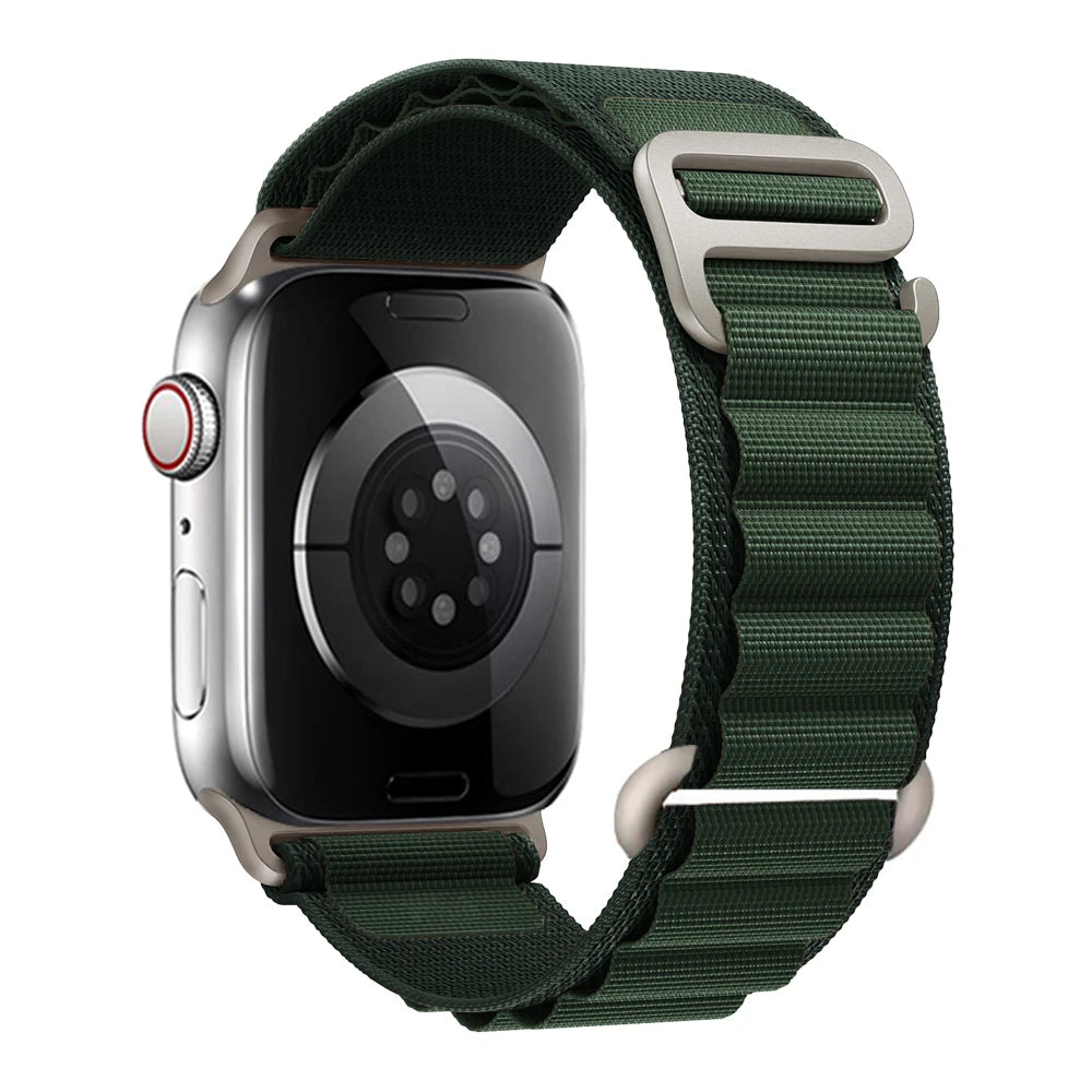 Straps for Apple watch Ultra 3 band 49mm 45mm 46mm 42mm 44mm 41 40mm Nylon Alpine bracelet correa iwatch Series 11 10 9 8 7 6 SE