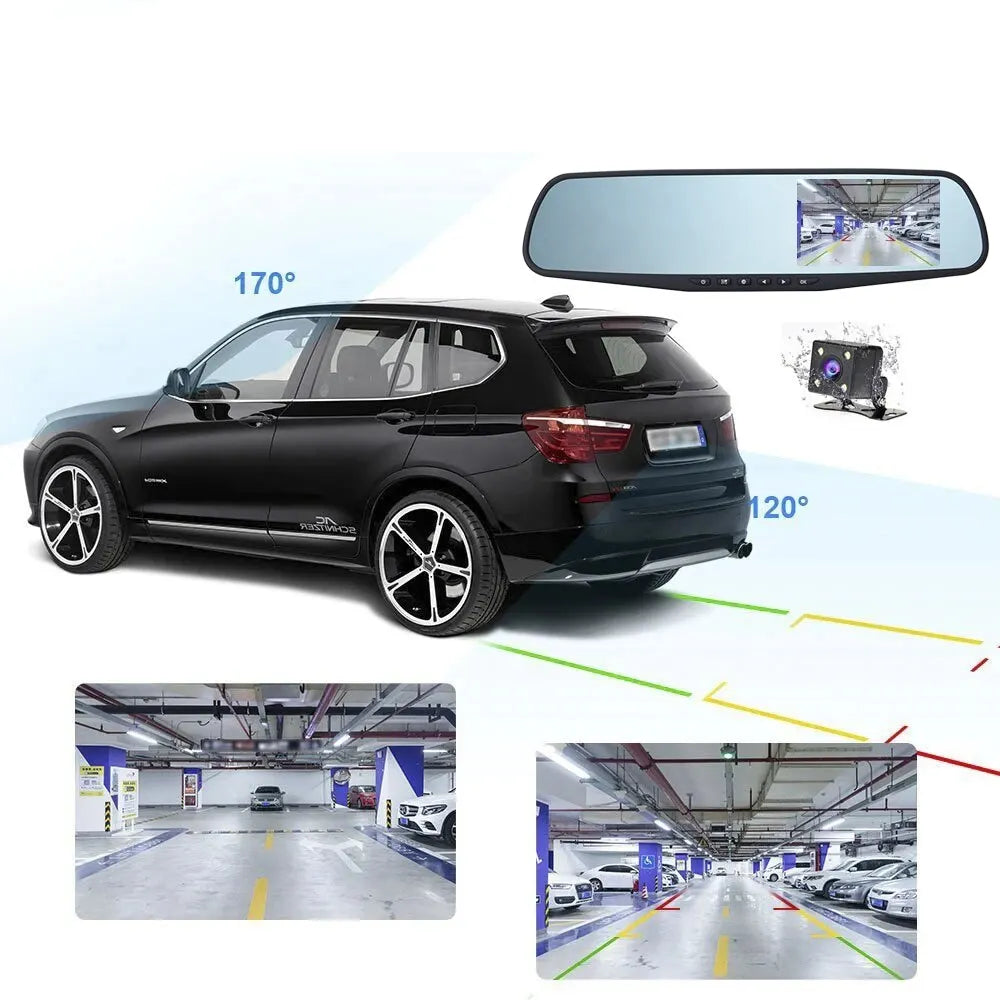 Rear View Mirror Recorder Dual Dash Cam