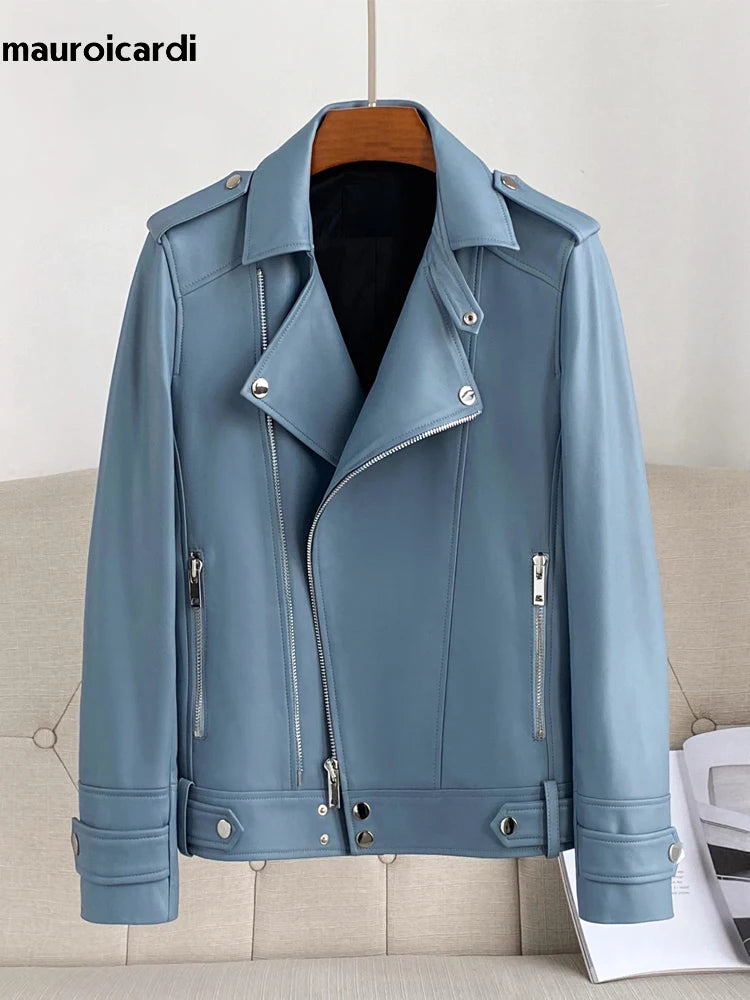 Men's Leather Biker Jacket