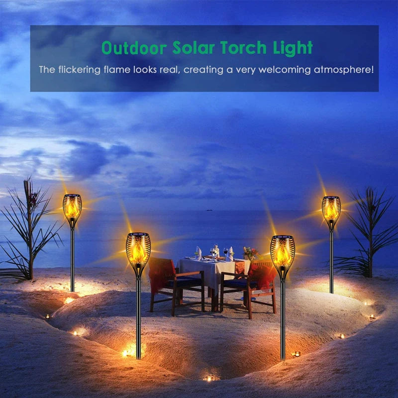 96 LED Outdoor Solar Torch Lights