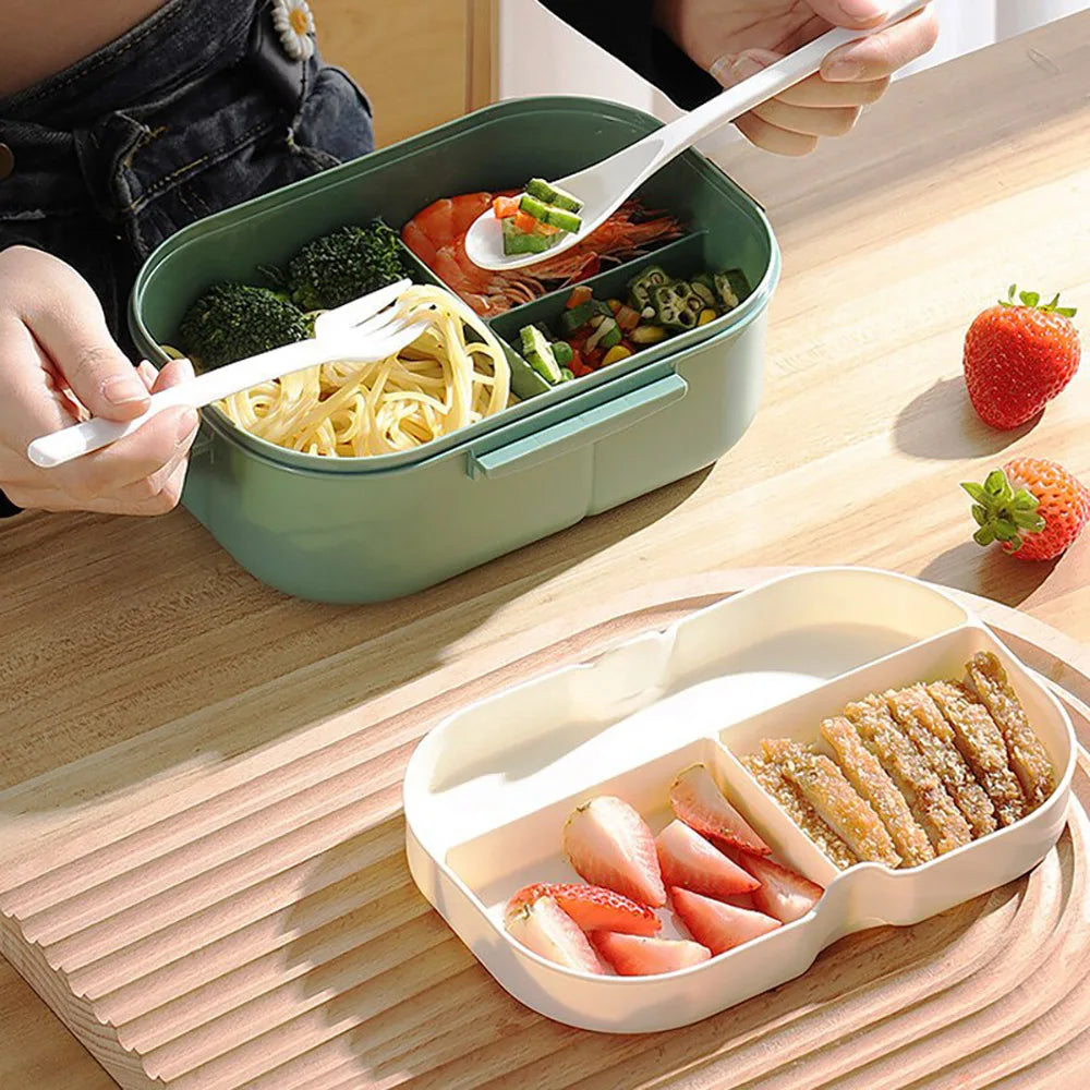 2 Layers Portable Student Heated Lunch Box