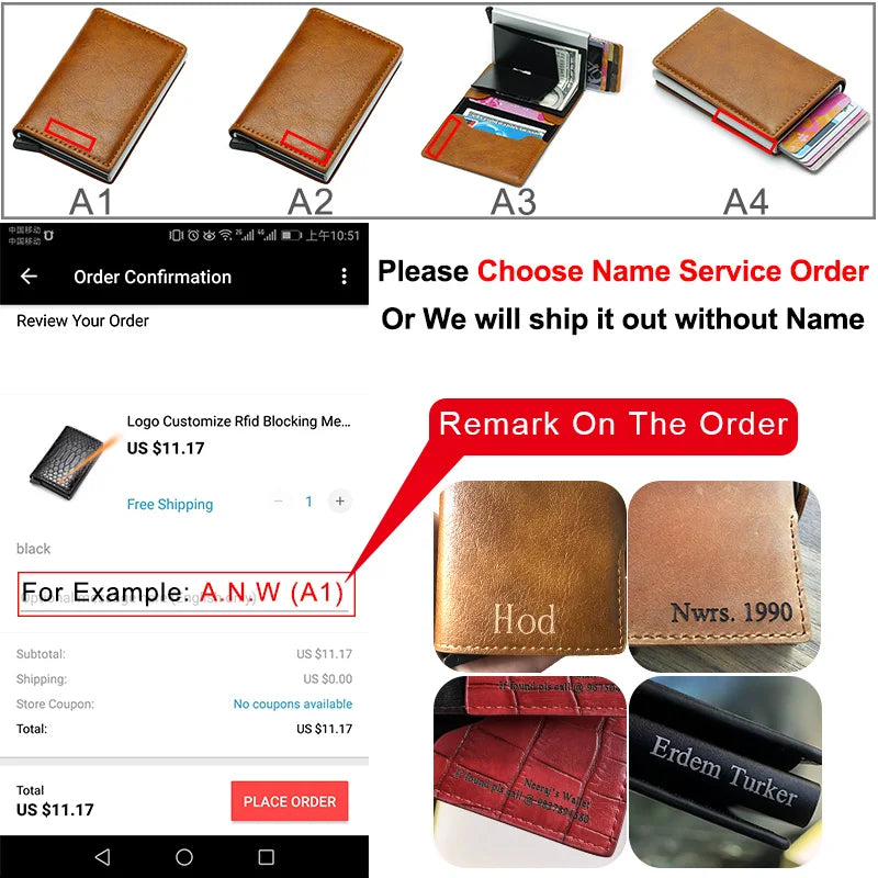 Rfid Card Holder Men Wallets