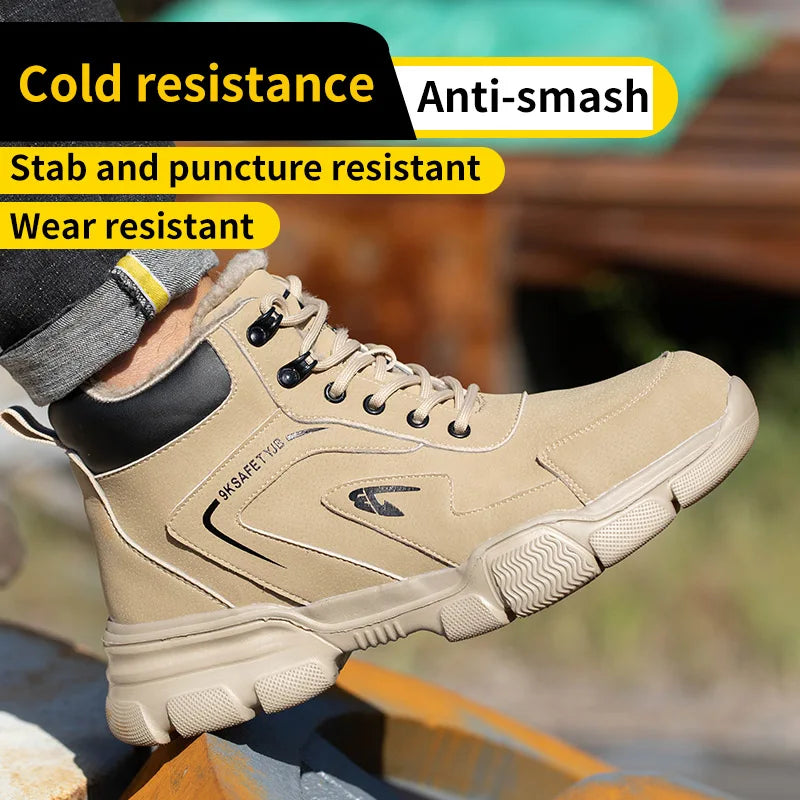 Men Safety Anti-smash Anti-stab Work Boots