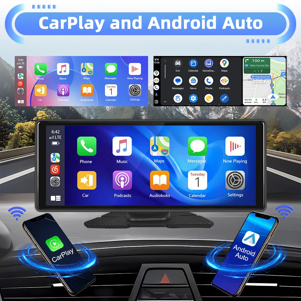 10.26inch Car DVR For Android 4+64G Dash Cam