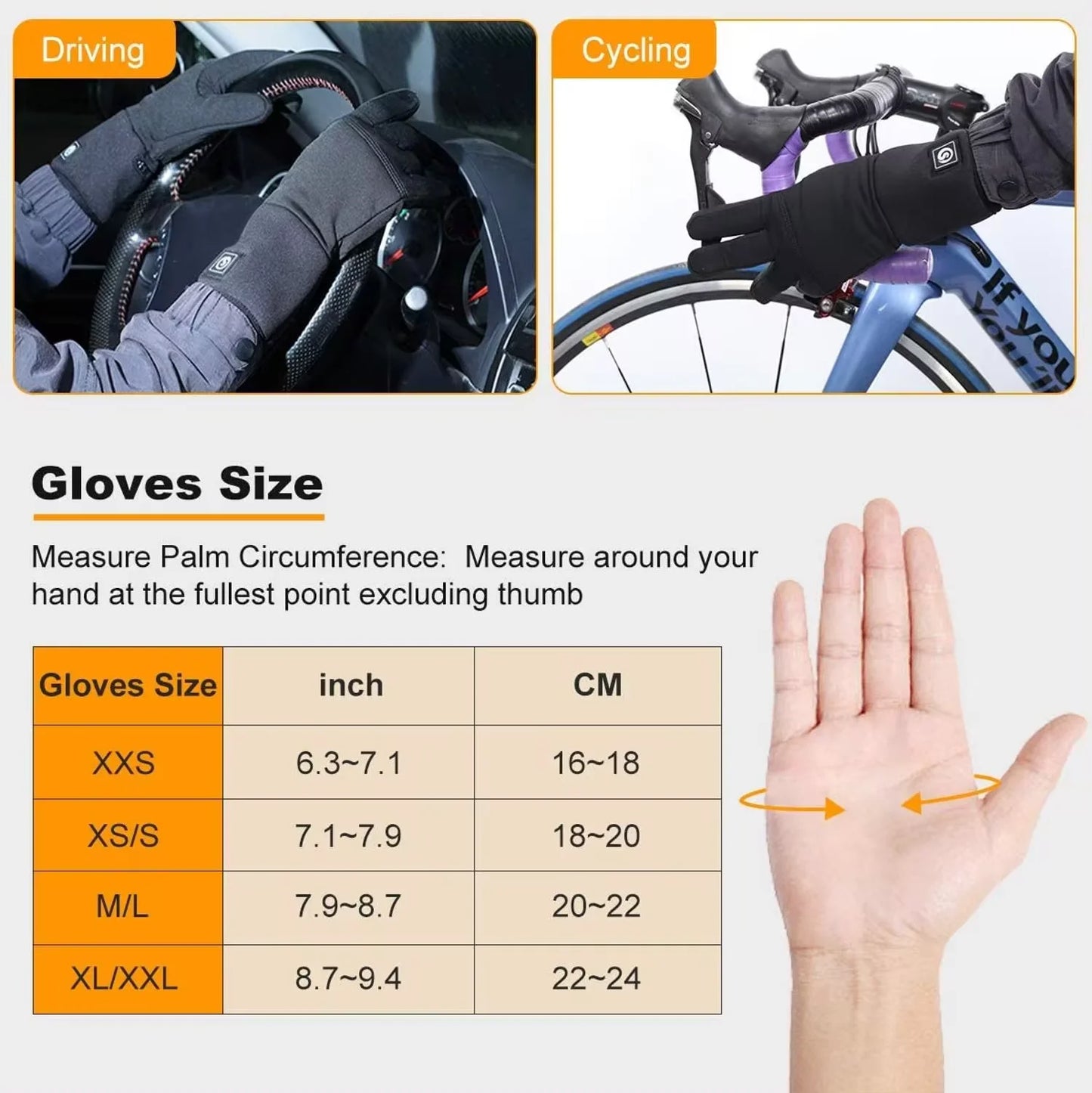 Heated Glove Liners for Men & Women