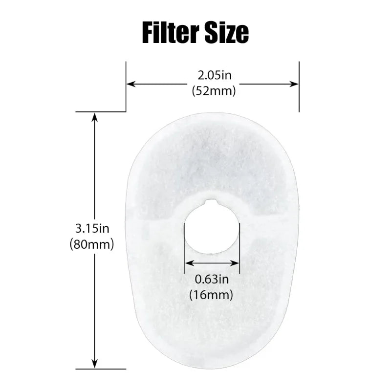 3 PCS Cat Water fountain Filters with foams