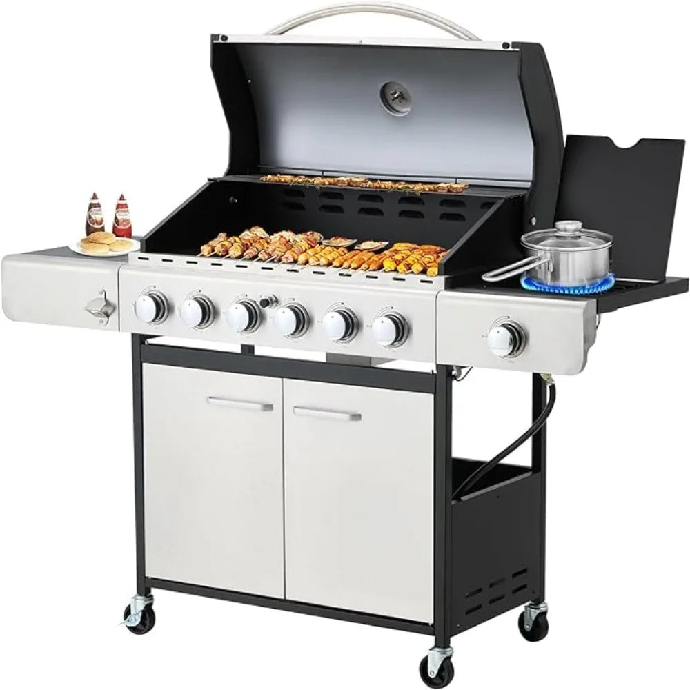 6 Burner BBQ Propane Gas Grill